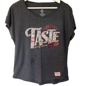 WALT DISNEY WORLD FOOD & WINE 2018 "T-SHIRT "NEW" TASTE AROUND THE WORLD